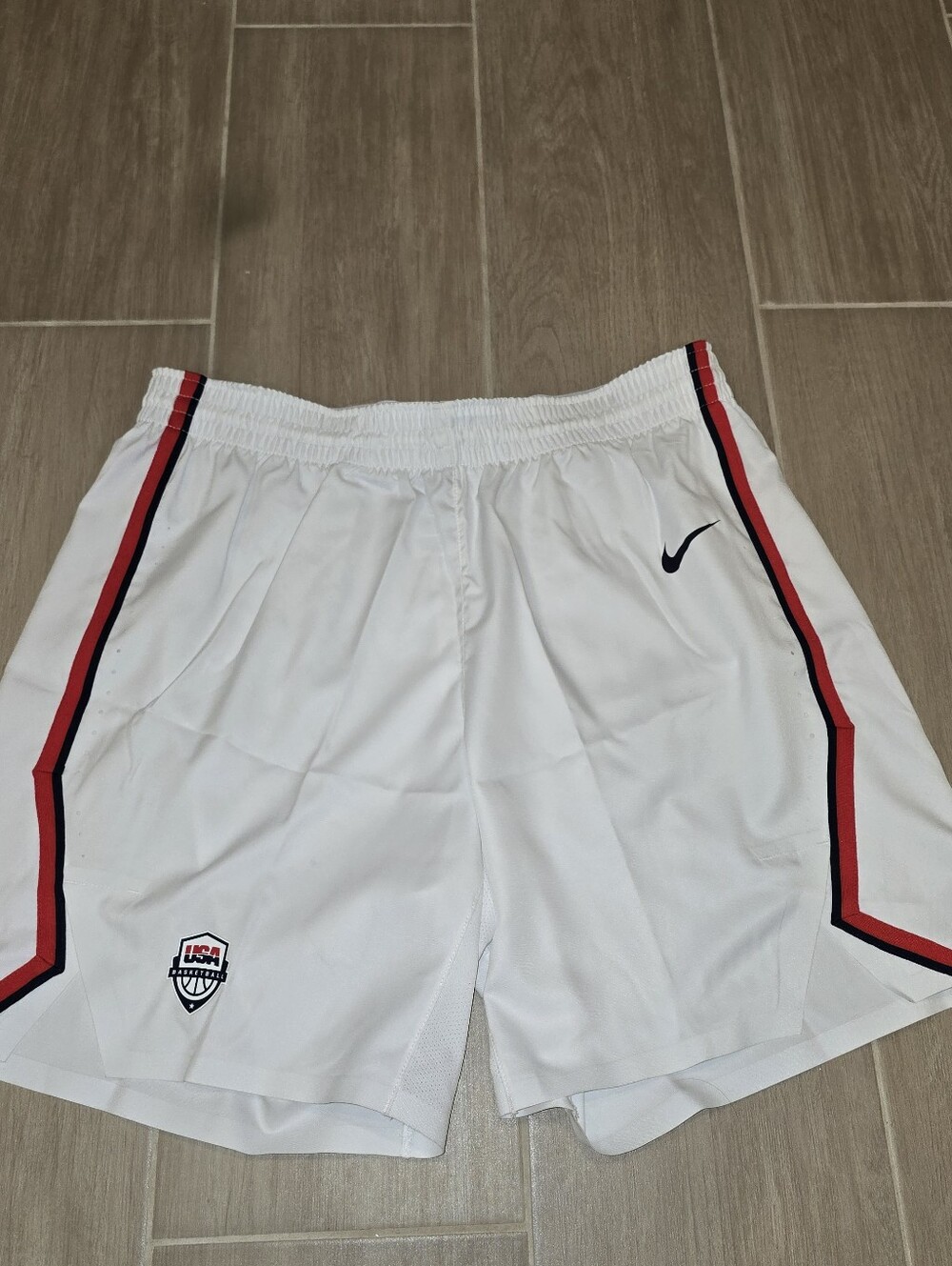 NIKE USA BASKETBALL Olympic Team Issued Shorts SIZE 36 AR1334-XXX White Blue Red